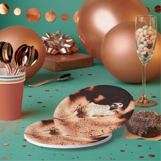 Im A Meerkat You Dig, Paper Party Plates (Multi)