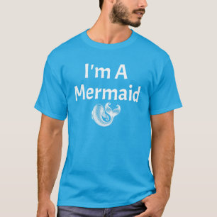 I'm A Mermaid Lazy Halloween Costume T-Shirt
