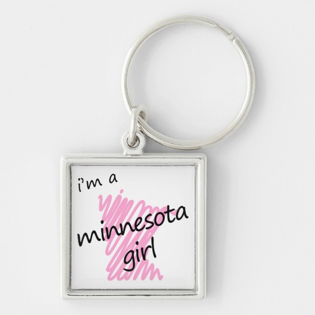 I'm a Minnesota Girl Key Ring (Front)