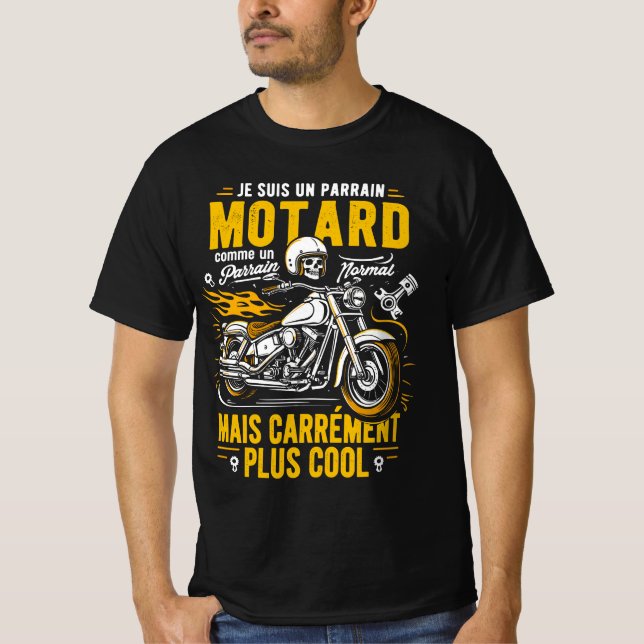 I'm a Motorcycle Godfather Biker T-Shirt (Front)