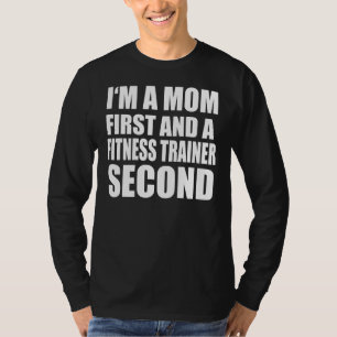 I'm A Mum And A Fitness Trainer Graphical Text T-Shirt
