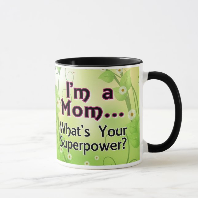 I'm a Mum... What's your Superpower Mug (Right)