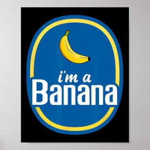I'm A Nana Costume Halloween Fruit Sticker Yellow Poster