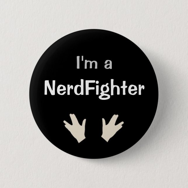 I'm a NerdFighter - DFTBA 6 Cm Round Badge (Front)