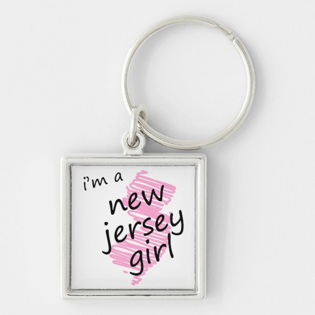 I'm a New Jersey Girl Key Ring (Front)