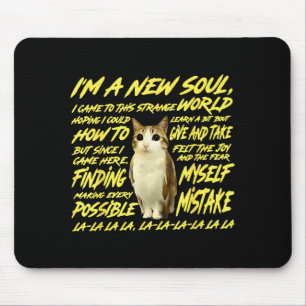 I'm A New Soul I Came To This Strange World - Cat  Mouse Pad