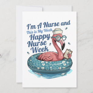 i'm a nurse and this is my week happy nurse week holiday card