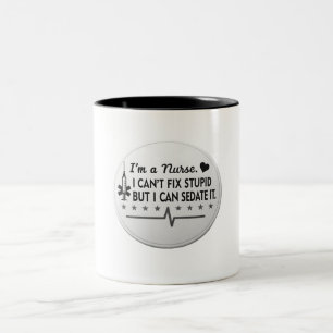 I'm a Nurse, Funny Nurse Gift for Women Two-Tone Coffee Mug