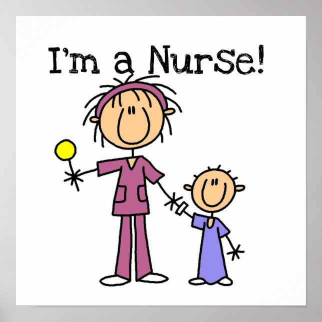 I'm a Nurse T-shirts and Gifts Poster (Front)