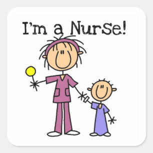 I'm a Nurse T-shirts and Gifts Square Sticker