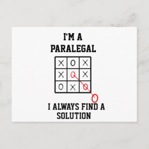Im A Paralegal I Always Find A Solution  Postcard