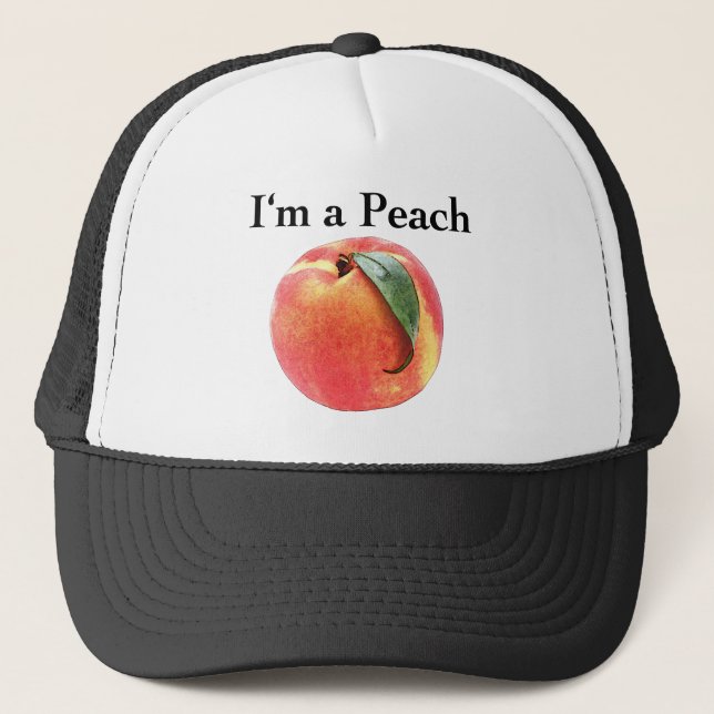 I'm a Peach Trucker Hat (Front)