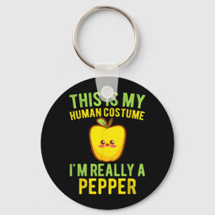 Im A Pepper Toddler Kids Funny Kawaii Halloween Key Ring