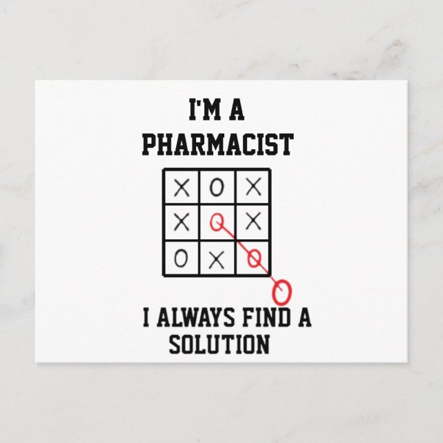 Im A Pharmacist I Always Find A Solution  Postcard (Front)