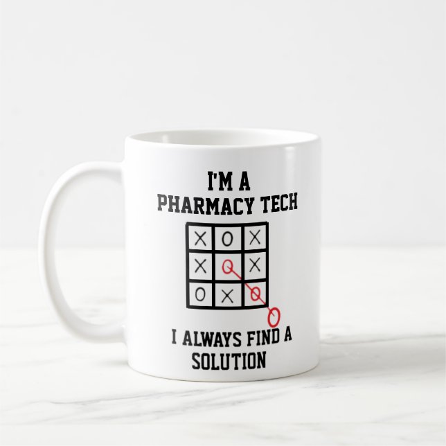 Im A Pharmacy Tech I Always Find A Solution Mug (Left)