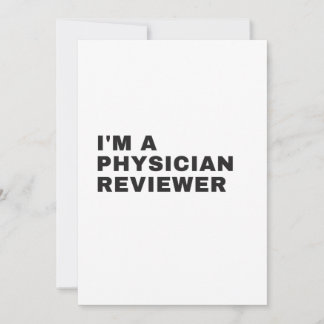 I'M A PHYSICIAN REVIEWER THANK YOU CARD