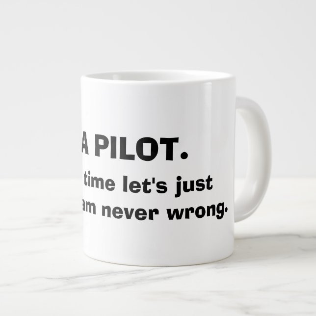 I'M A PILOT COFFEE MUG (Front Right)