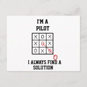 Im A Pilot I Always Find A Solution  Postcard