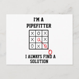 Im A Pipefitter I Always Find A Solution Postcard