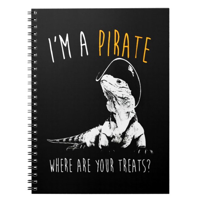 I'm a pirate Iguana Notebook (Front)