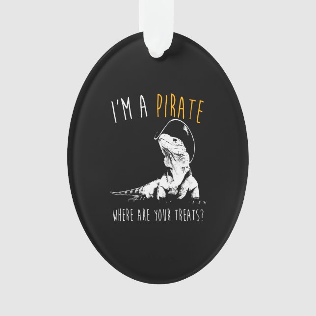 I'm a pirate Iguana Ornament (Front)
