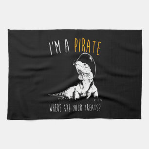 I'm a pirate Iguana Tea Towel
