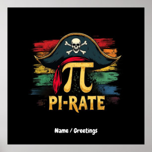 I'm a Pirate Pi Day A Funny Math Adventure Poster