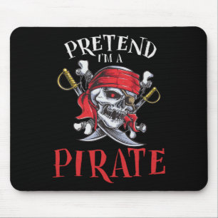 I'm A Pirate Skull Halloween Costume Mouse Pad