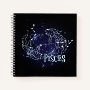 Im A Pisces Zodiac.Trendy Pisces Zodiac Sign  Note Notebook
