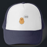 I'm a potato and proud trucker hat<br><div class="desc">A cute potato with a speech bubble "I'm a potato and proud".</div>