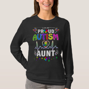 I'm A Proud Autism Aunt Heart T-Shirt