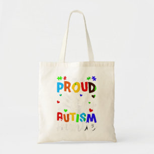 I'm A Proud Autism Auntie T-Shirt. Funny Autism Aw Tote Bag