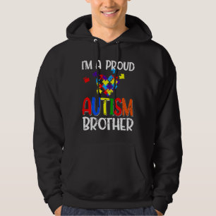 Im A Proud Autism Brother Autism Awareness Costume Hoodie