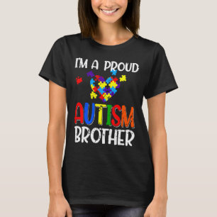 Im A Proud Autism Brother Autism Awareness Costume T-Shirt