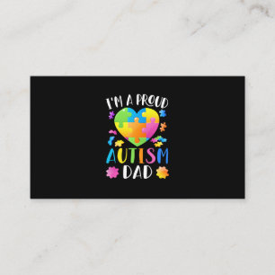 I'm A Proud Autism Dad Autism Awareness Business Card