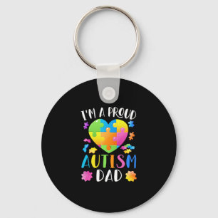 I'm A Proud Autism Dad Autism Awareness Key Ring
