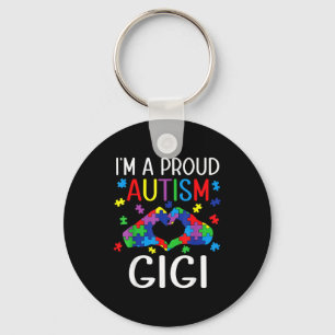 Im A Proud Autism Gigi Autism Awareness Day Grands Key Ring