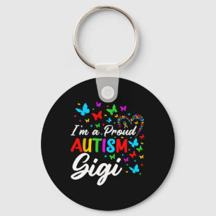 I'm A Proud Autism Gigi Autism Awareness Ribbons B Key Ring