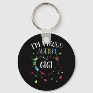I'm A Proud Autism Gigi Autism Awareness T-shirt f Key Ring