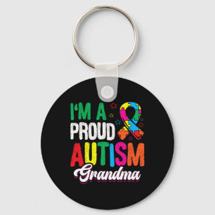 I'm A Proud Autism Grandma Autist Support Autists Key Ring