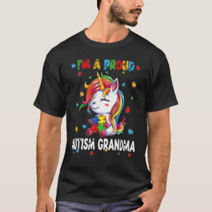 I'm A Proud Autism Grandma Awareness Puzzle Unicor T-Shirt