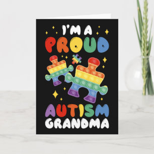 I'm A Proud Autism Grandma Card