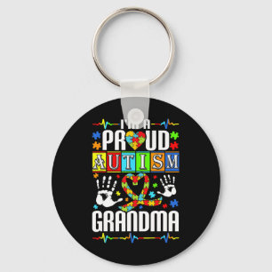 I'm A Proud Autism Grandma Support Autists Autist Key Ring