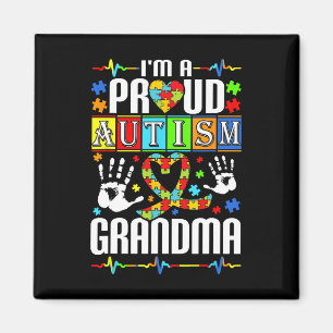 I'm A Proud Autism Grandma Support Autists Autist Magnet