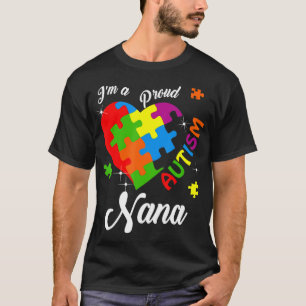 I'm A Proud Autism Nana costume with cool colourfu T-Shirt