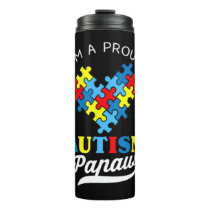 I'm A Proud Autism Papaw - Perfect for grandpa who Thermal Tumbler