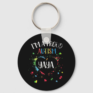 I'm A Proud Autism Yaya Autism Awareness T-shirt f Key Ring