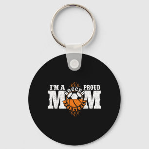 Im A Proud Basball Soccer Mum - Combined Sports Key Ring