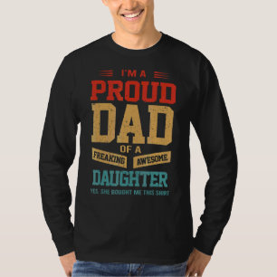 I'm A Proud Dad Of A Freaking Awesome Son Fathers T-Shirt