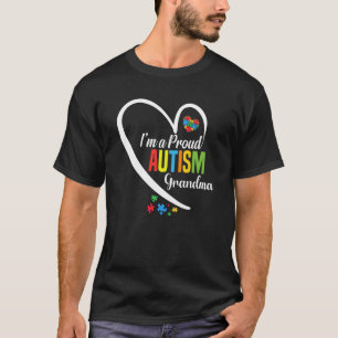 I'm A Proud Grandma Love Heart Autism Awareness Pu T-Shirt